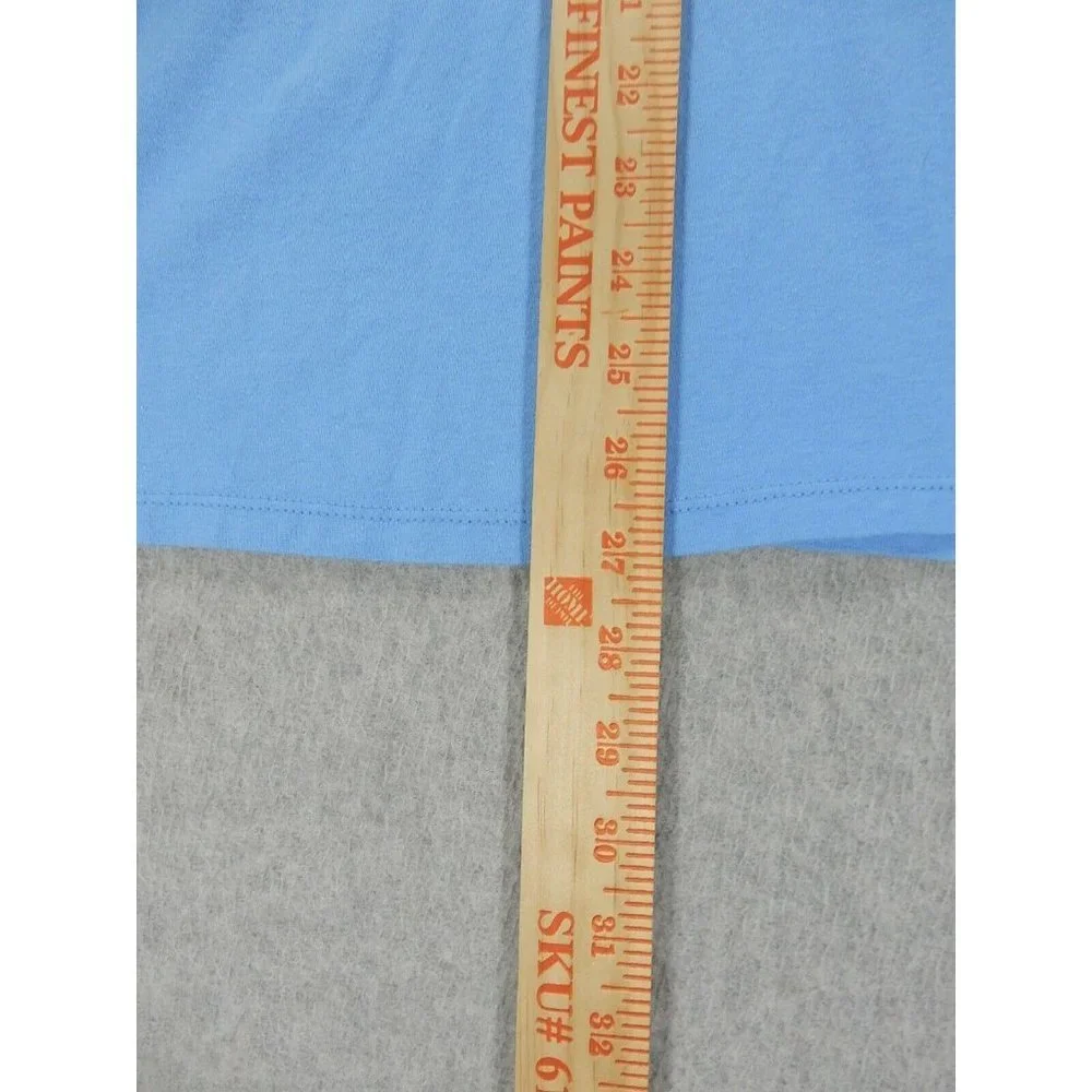 Champion Chest Logo Short Sleeve Crew Tee Shirt (Mens Medium) Sky‎ Blue - Picture 8 of 9
